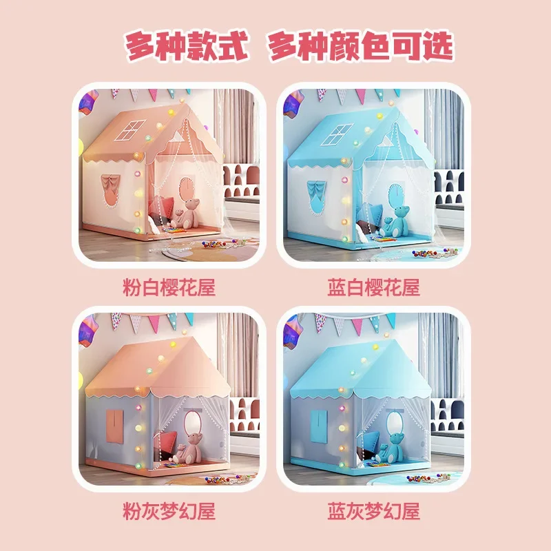 室内折りたたみ式子供用テント ティピー ベビー プレイハウス 女の子用プリンセスキャッスル 子供部屋 おもちゃの家 キッズベッドゲーム 大型子供用おもちゃテント