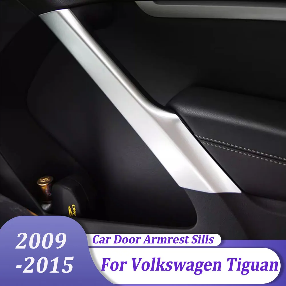 

Interior Side Door Armrest Decorative Sills Trim Car Accessories For Volkswagen Tiguan 2009 2010 2011 2012 2013 2014 2015