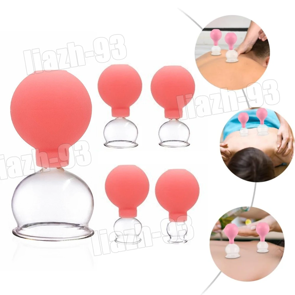 

Стеклянные вакуумные банки с резиновой головкой, массажная банка для здоровья и красоты, баночные чашки на присоске для тела, лица, мышц и суставов, боль