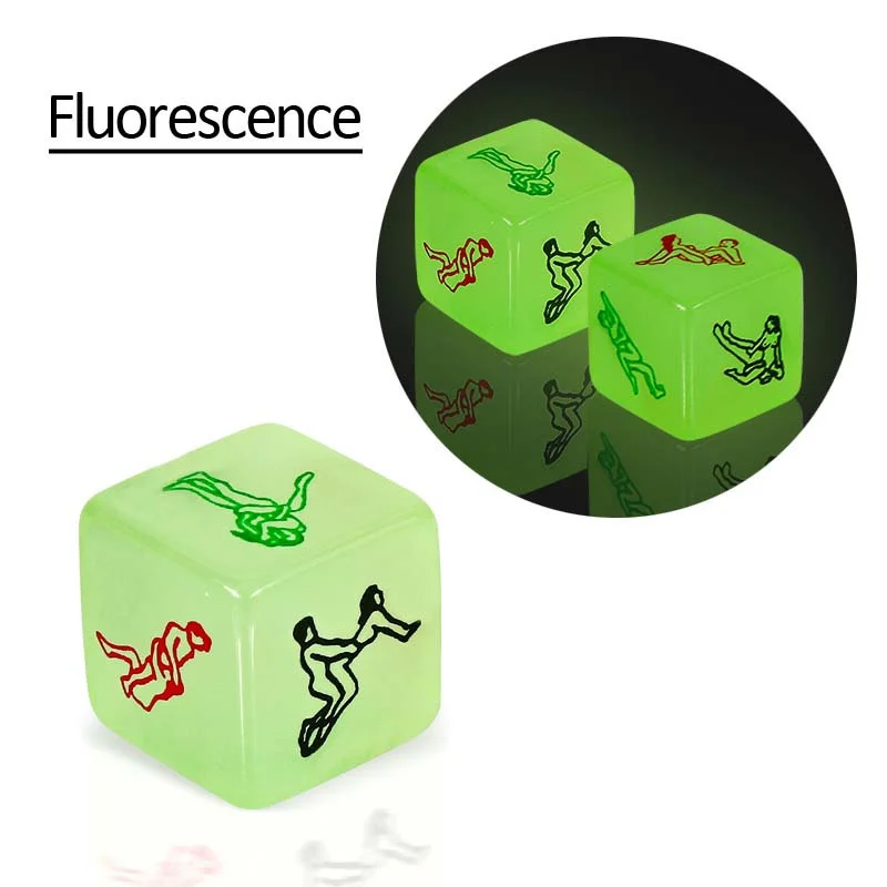 12 Sides Exotic Luminous Sex Dice Toys for Couples Adults Games Romance Love Hunour Flirting Erotic 18 Sexy Shop Couple Gifts