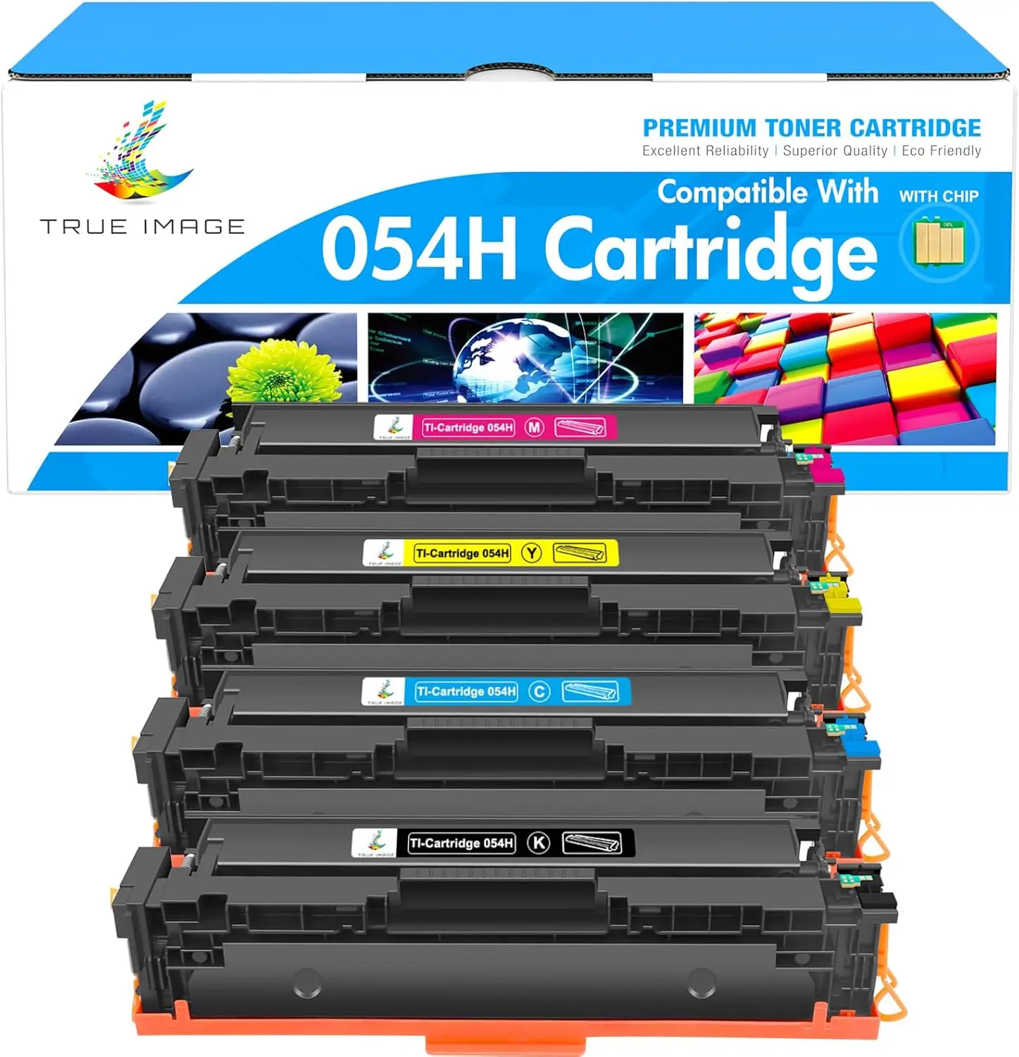

4-Pack High Yield Toner Cartridges for Canon MF644Cdw MF642Cdw LBP622Cdw MF641Cw Printers (Black, Cyan, Magenta, Yellow)