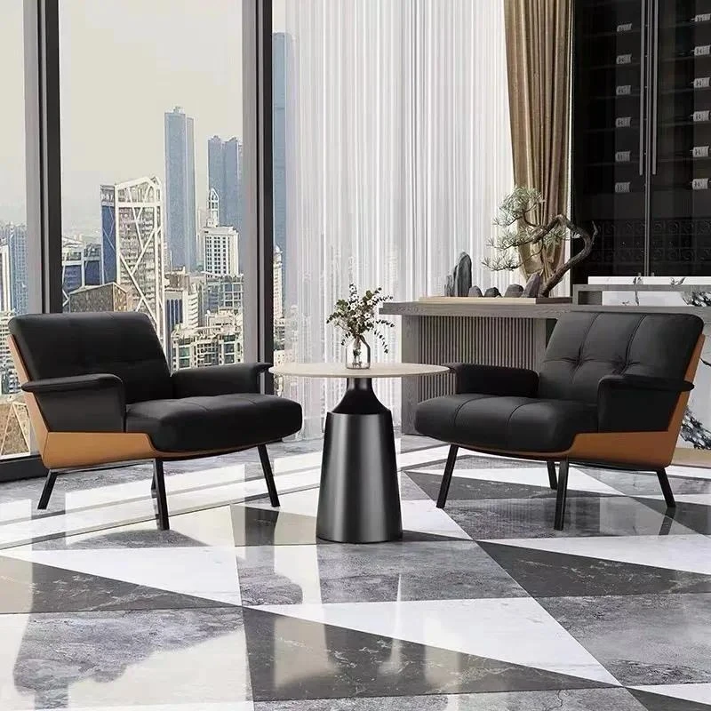 Cafe, single leisure, sofa, hotel lobby, reception, lounge area, one table, four chairs, combined office, negotiation chair