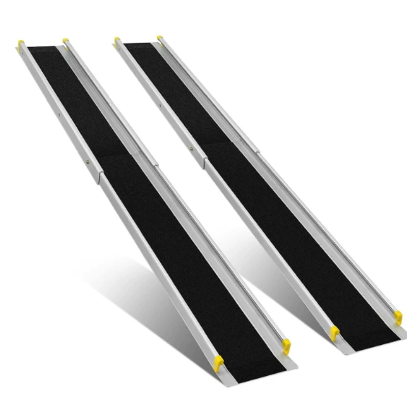 Accessible ramp telescopic air box wheelchair electric vehicle up stairs steps auxiliary ramp plate pad