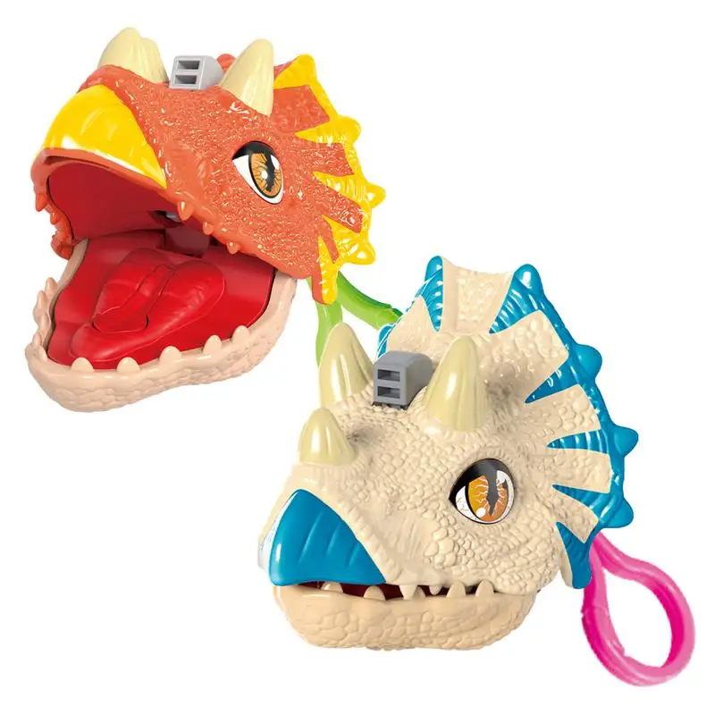 Cartoon Dinosaur Keychain Dinosaur Hand Biting Keychain Trend Fashion Schoolbag Pendant Car Key Chain