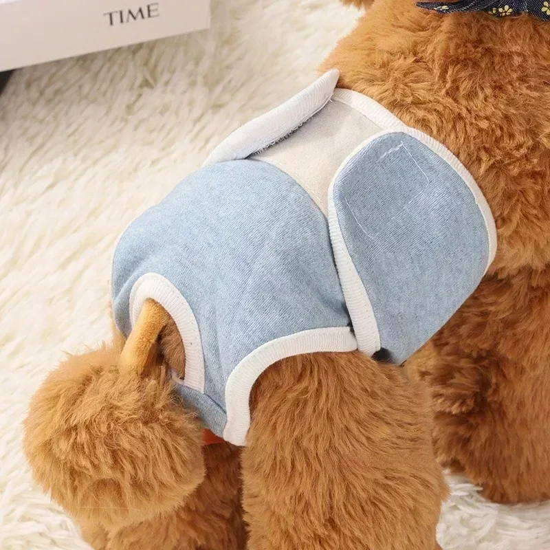 

1pc Female Dogs Diaper Pants Sanitary Reusable Female Dog Pants Diapers for Dogs Menstruation Pet Cat Physiological Safety Pants