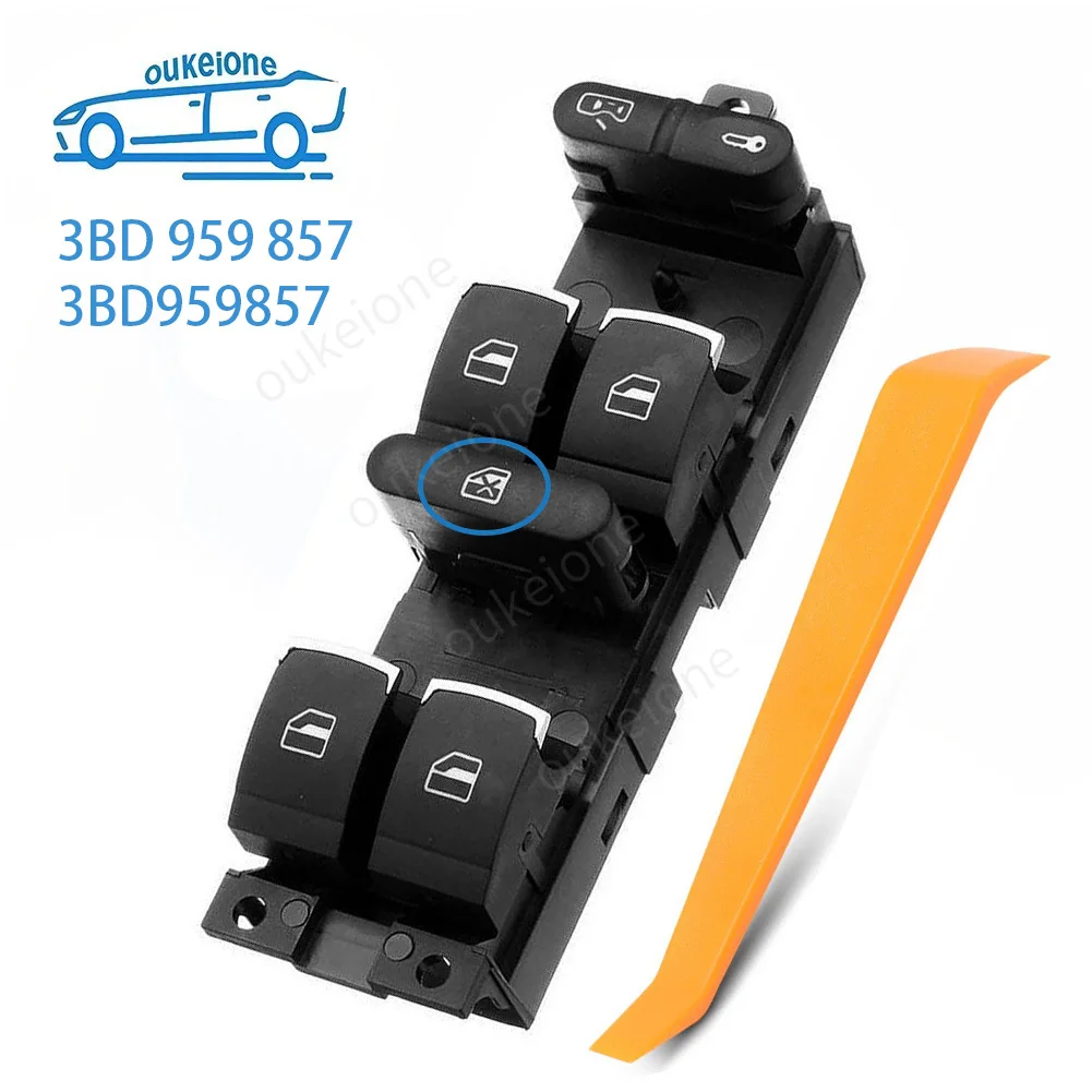 

For VW Golf Jetta Passat 1998 1999 2000-2004 Electric Power Window Switch Glass Lifter Control Button 3BD 959 857 3BD959857