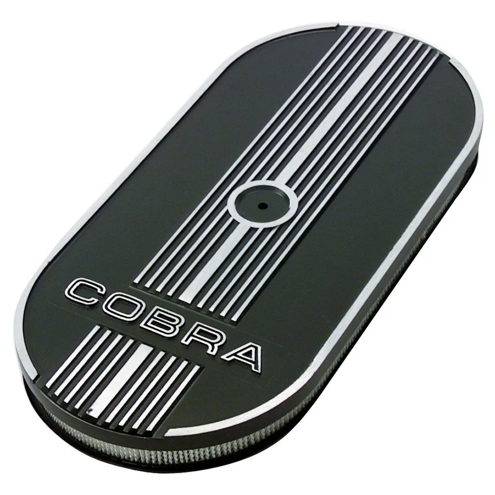 

Воздухозаборник Ford Racing, алюминиевый, овальный, с надписью Cobra, для Mustang V8