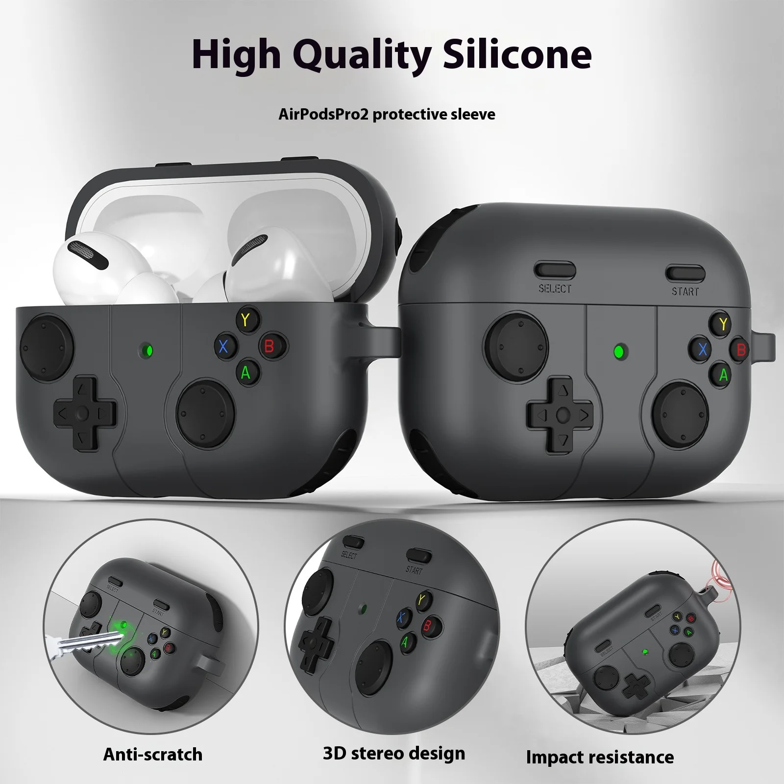 For airpods airpods pro airpods 3 case airpods pro 2 case Retro game console headpho Earphone casene protective cover