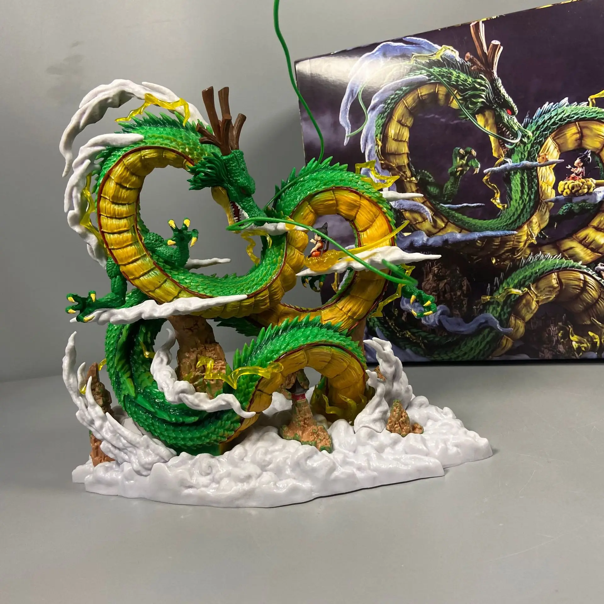 24cm Dragon Ball Anime Figure Shenron Figure Goku And Shenron Figurine Model Pvc Statue Doll Collection Room Toy Gifts view 4