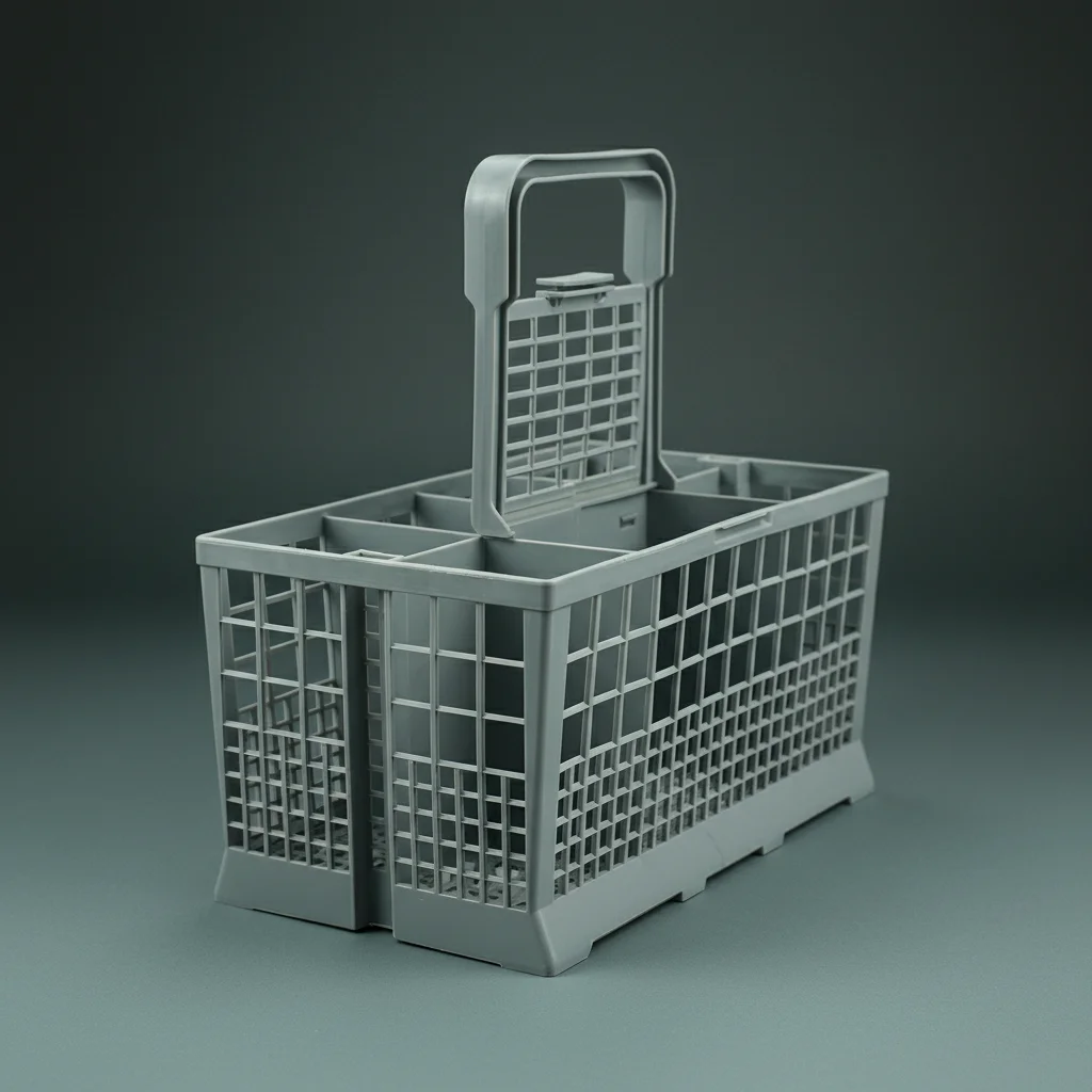 Cutlery Basket for Dishwasher High-Density Plastic Mesh Design Cutlery Basket