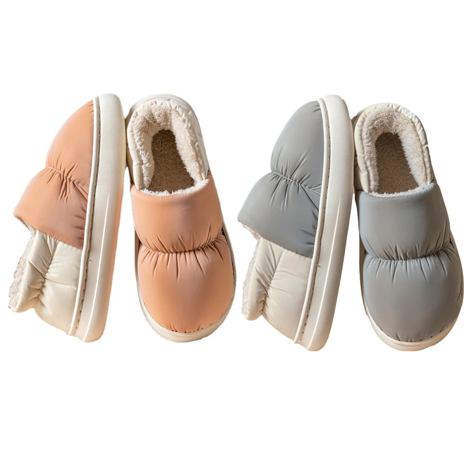 Women's Warm Winter Slippers Slip-on House Slippers Women's Slippers Faux Fur Lining House Shoes Indoor Outdoor Winter Gifts