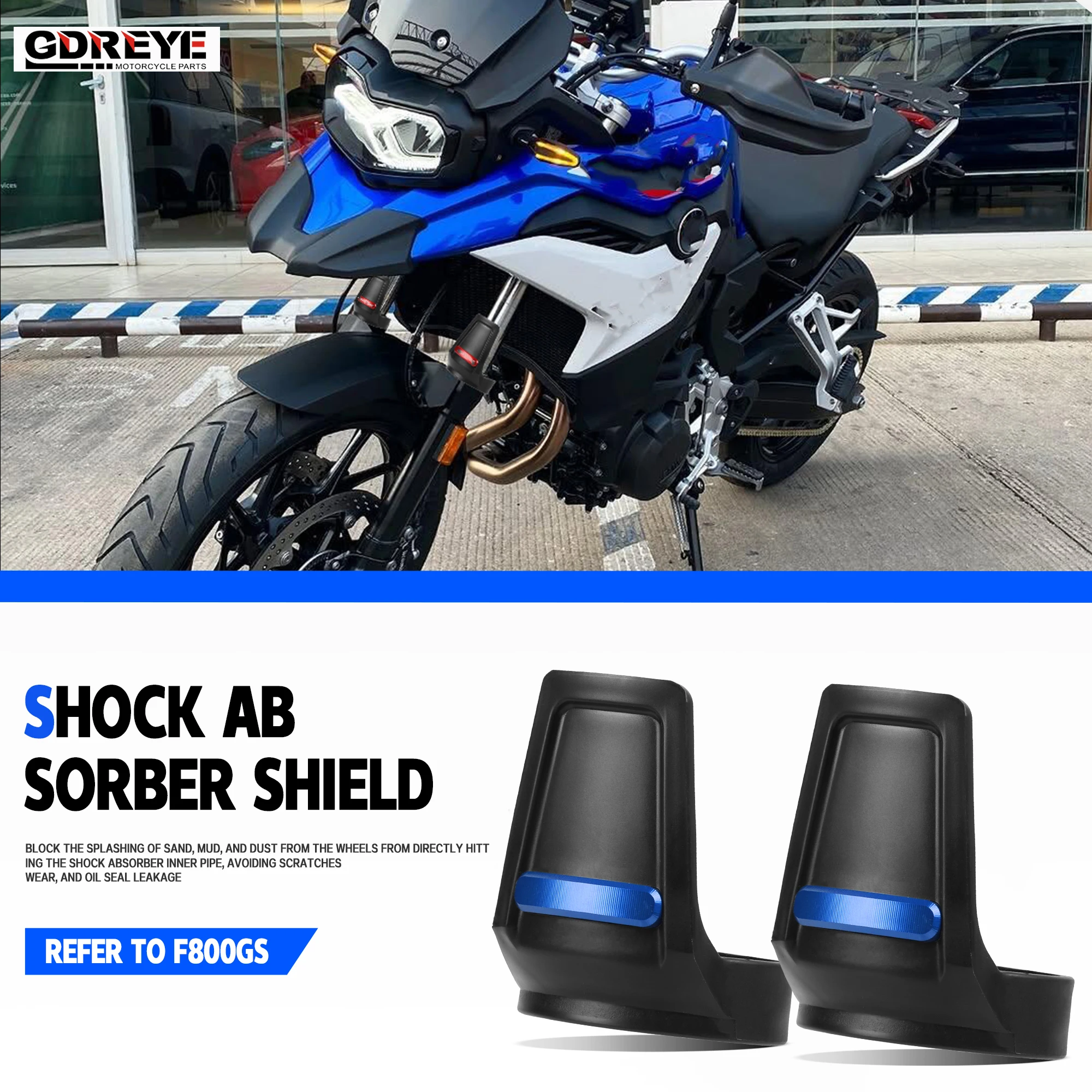For F800GS F800 GS F800 GS 2024 Motorcycle F800 GS Phantom Front Fork Guard Shock Absorbing Protective Shell Cover F800GS