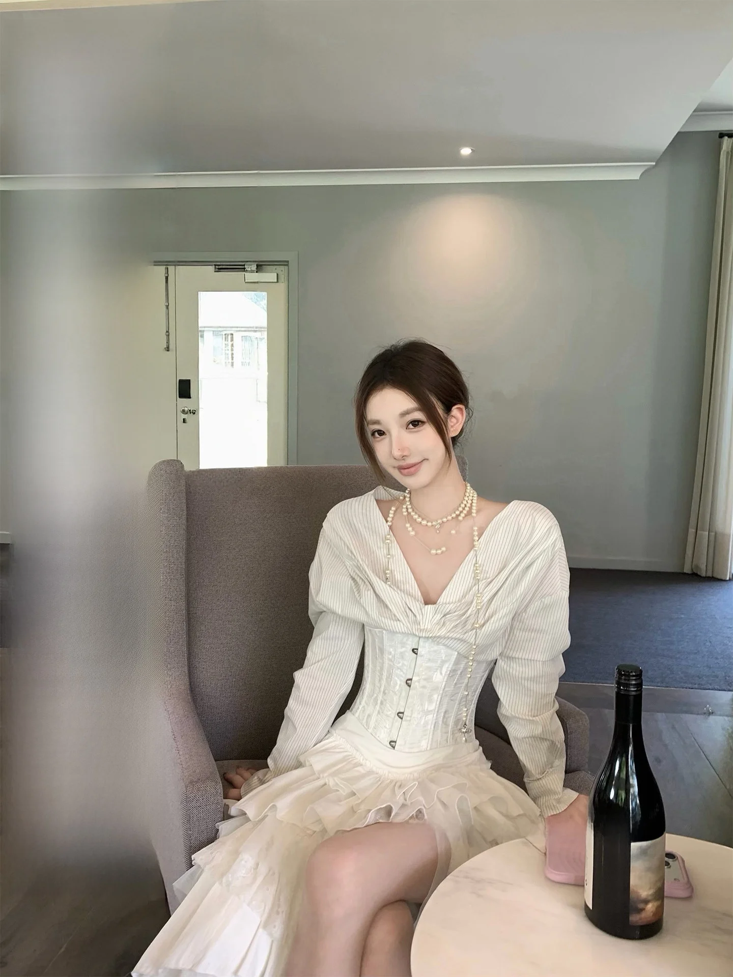 

Bankelili Women's Casual Sle Long Sve irt Knot Waist Cinched Fibone Set Cotton Spring Summer Breathable