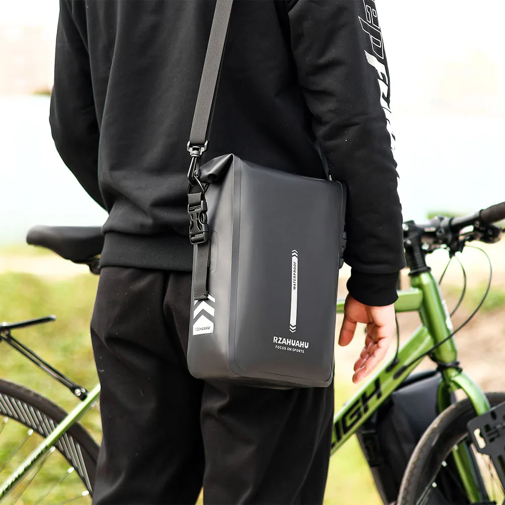 

6л сумка для велосипедной вилки, сумка для электрического скутера, водонепроницаемая сумка для велосипедной вилки, большая вместимость со светоотражающими полосками для горных дорожных велосипедов