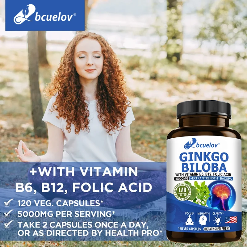 Suplemen Ginkgo Biloba 5000mg - Ginkgo Biloba Extract ulasan dan harga