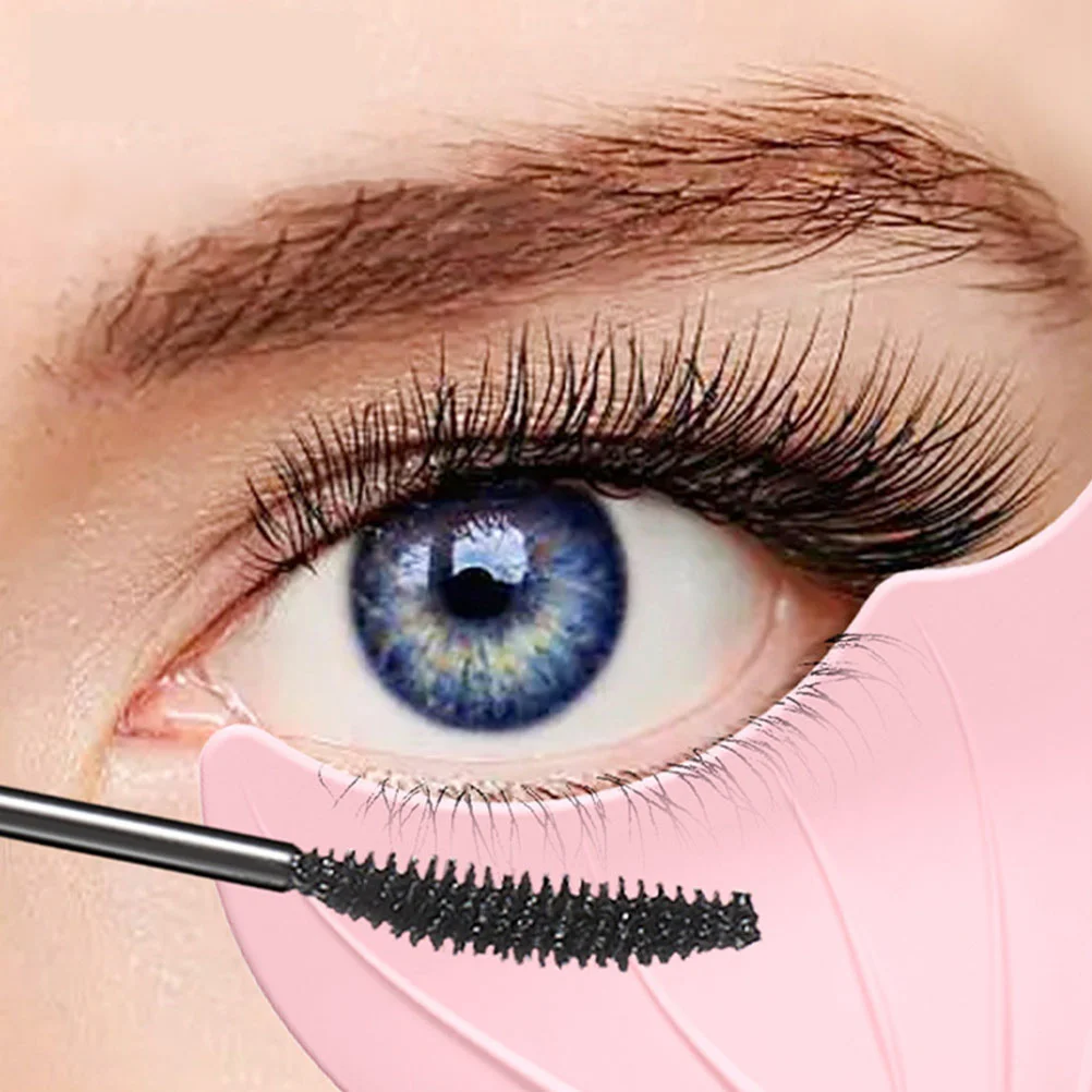 แปรงมาสคาร่าผู้หญิงแต่งหน้า Aid Eyelashes Curler Applicator เครื่องมืออายไลเนอร์ลายฉลุและโล่ท่องเที่ยว GUARD Gadget