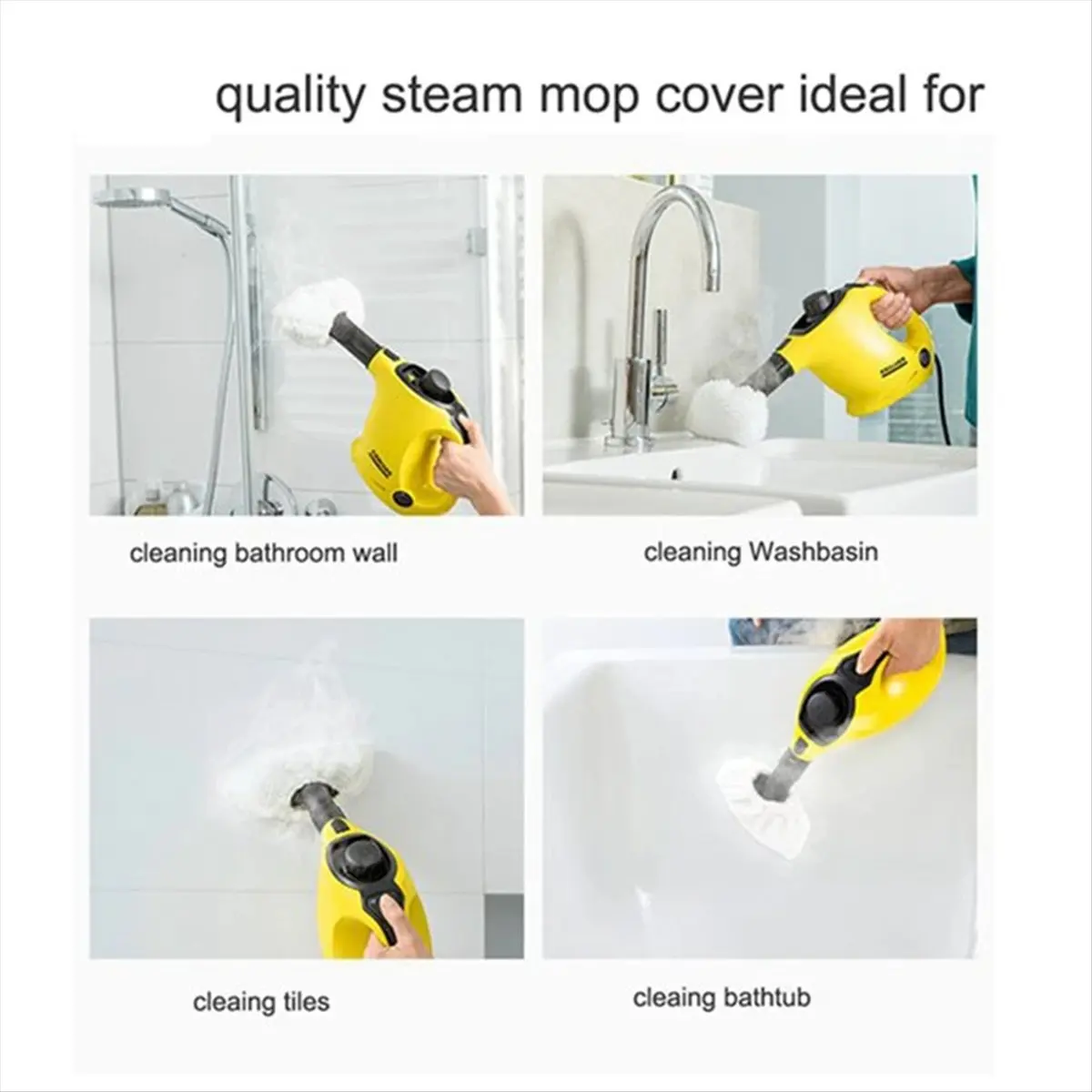 N14R Top Microfiber Mop Heads for ,Replacement Steam Cleaner Mop Covers, High Absorption Washable Rags