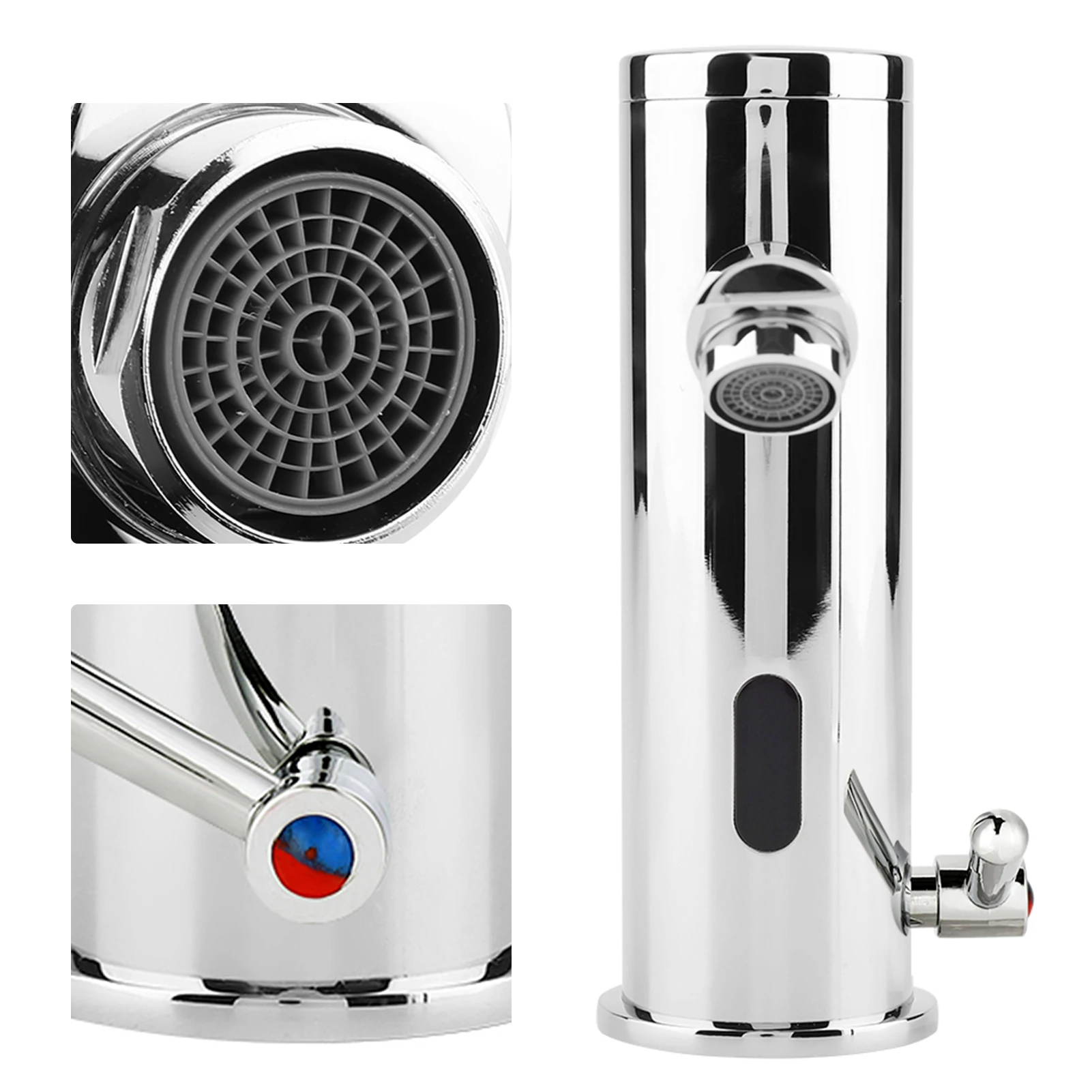 Basin Faucet Basin Faucet Watertap Copper Brass AUTO Infrared Sensor Hot and Cold for Bathroom Kitchen