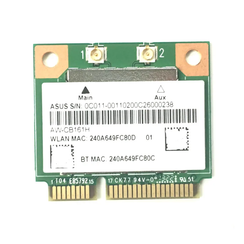 RTL8821AE 802.11AC 433Mbps WiFi Bluetooth 4.0 Combo Karta WLAN Mini PCI-e Bluetooth Bezprzewodowa karta WiFi