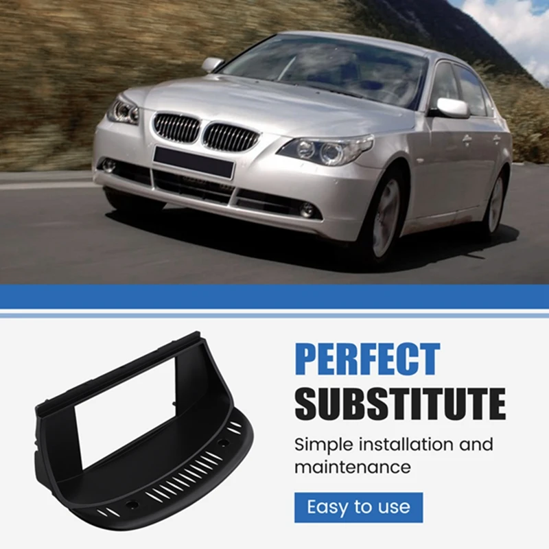 7 Inch Car Frame Fascia Adapter Android Radio Dash Fitting Panel Kit For BMW E60 E61 E63 5 Series 2010