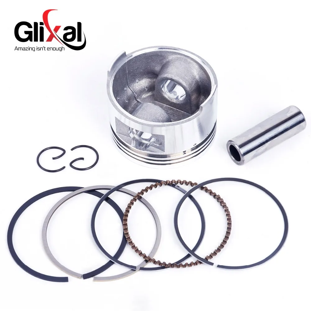 Glixal GY6 80cc 47mm Scooter Rebuild Kit Big Bore Cylinder Kit with Cylinder Head Assy 139QMB 1P39QMB Moped ATV Go-Kart UTV