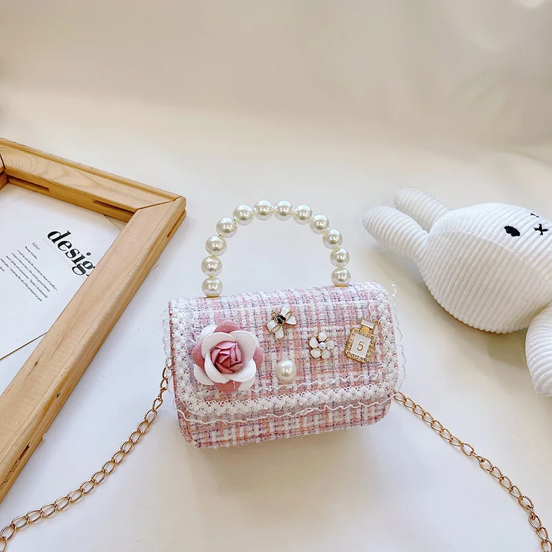 Fashion New Style Princess Messenger Bag Girl Children Bag Mini Chain Small Square Bag Cartoon Rabbit Shoulder Bag Handbag