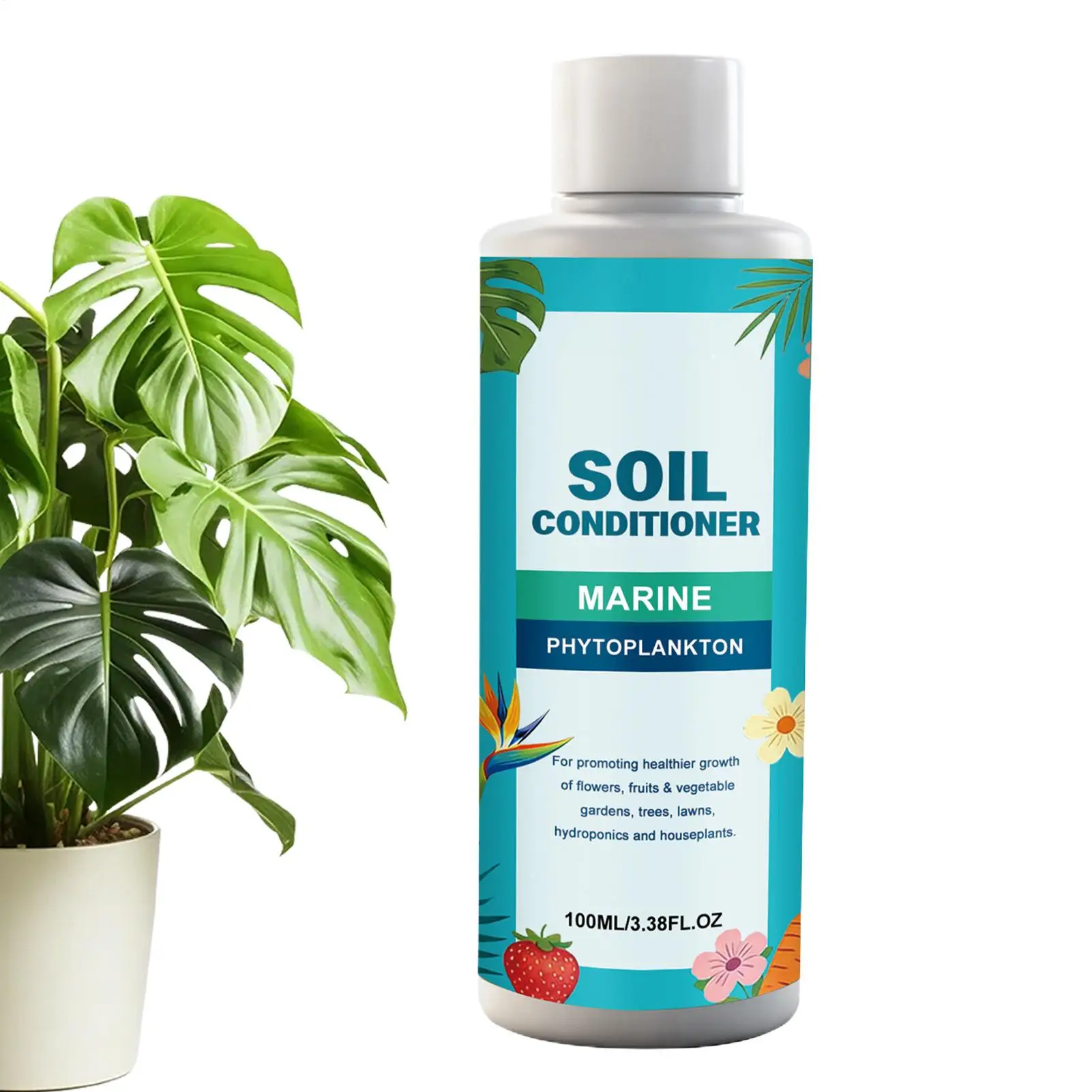 Soil Conditioner 100ml Soil Amendment Plant Liquid Fertilizer For Outdoor Flowers Vegetables Succulents Hydroponics Cactus