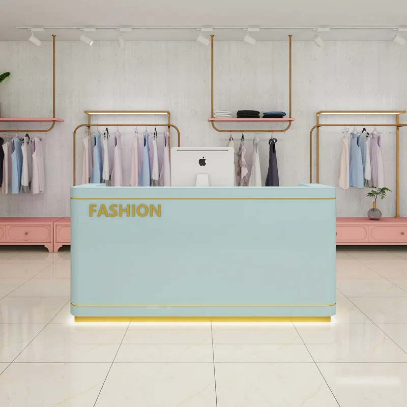 

INS Nordic clothing Reception Desks Store simple modern Reception Desks beauty Light luxury Office Furniture receptie ZY40JDT