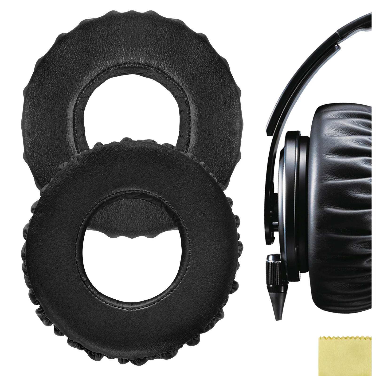 

Geekria QuickFit Ear Pads for Sony MDR-XB1000 Headphones Ear Cushions, Headset Earpads, Ear Cups Cover Repair Parts (Black)