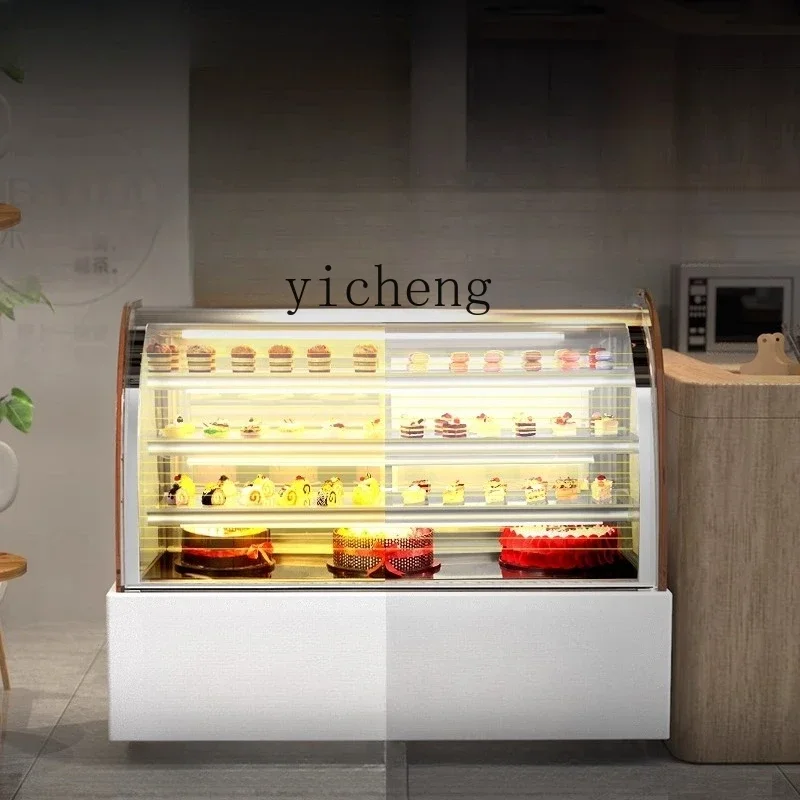 D27 Cake Cabinet Refrigerated Display Cabinet Commercial Fruit Deli Dessert Freezer Small Fresh-keeping Cabinet