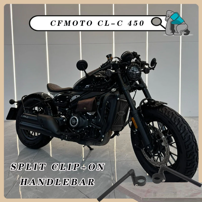 Detached Split Clip-on Handlebar For CFMOTO CLC450 48mm Motorcycle Fork Tube Clip-On Handlebars Clip Ons Handle Bar Grips
