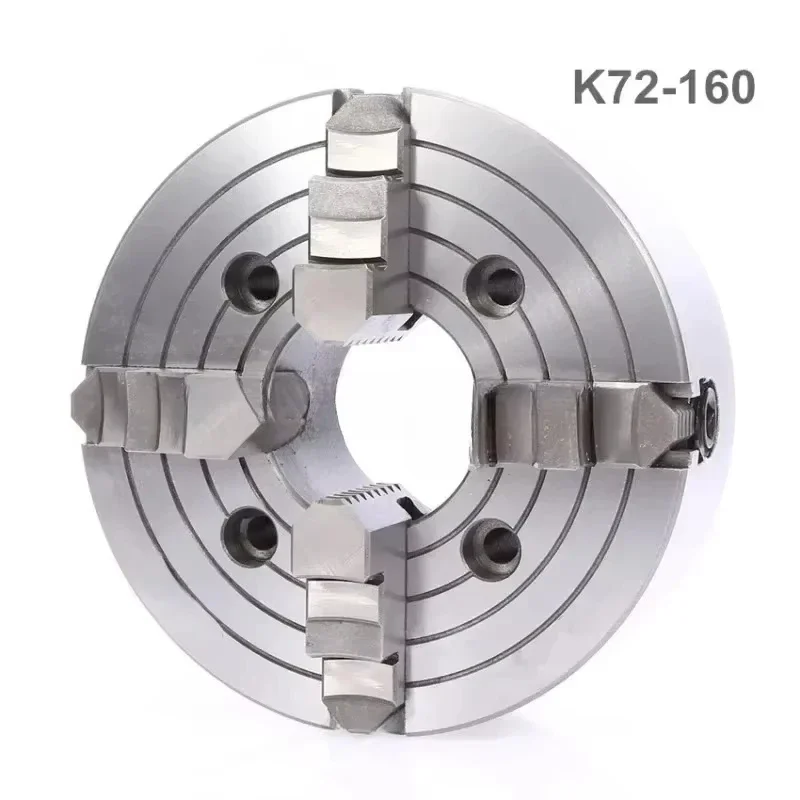 160MM manual lathe chuck/4-Jaw Independent Chuck，K72-160 4 jaw chuck