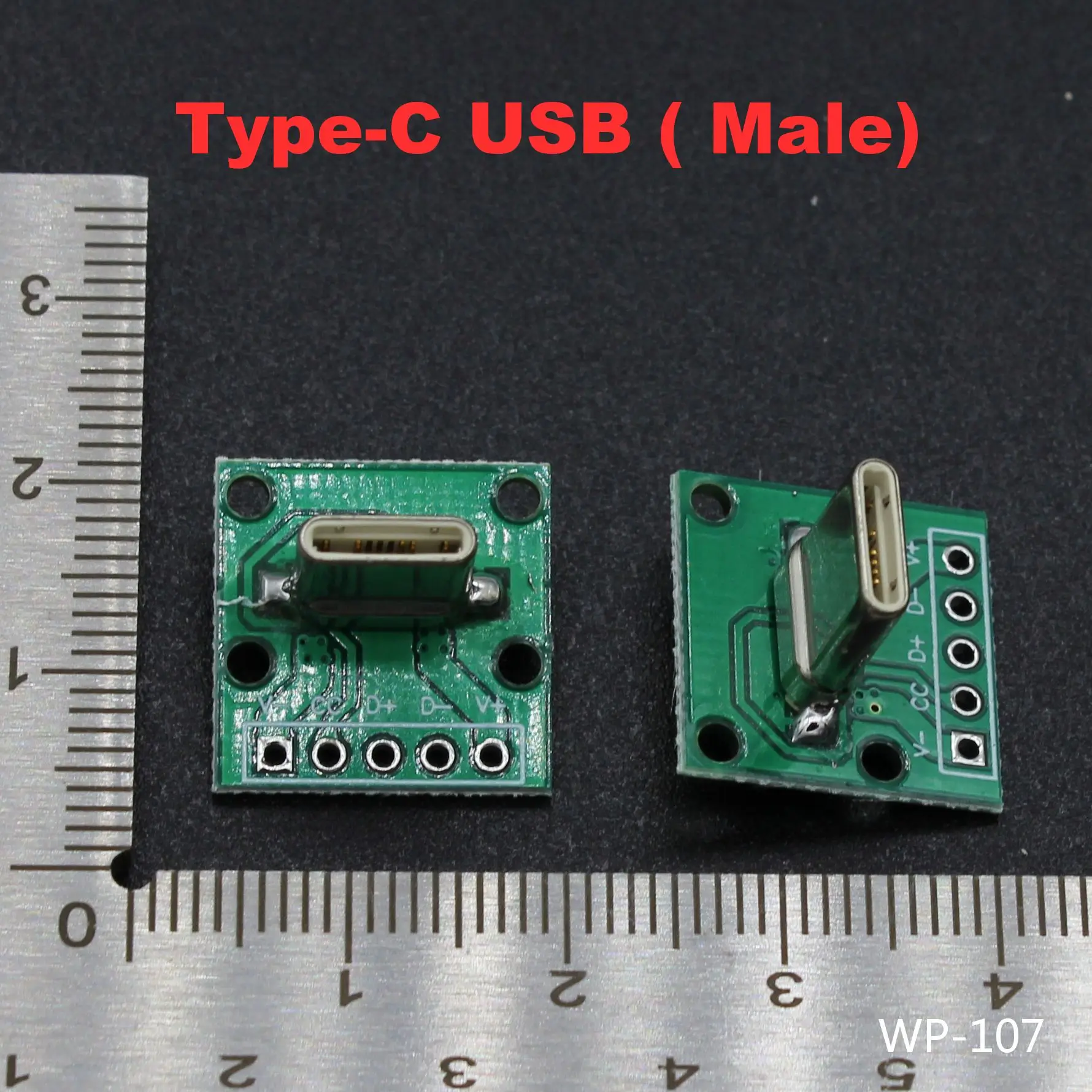 2 шт. тестовая плата вертикальный DIP-разъем типа C USB разъем интерфейс 2,54 мм PCB преобразователь адаптер разрывная плата Плоский порт стандарта