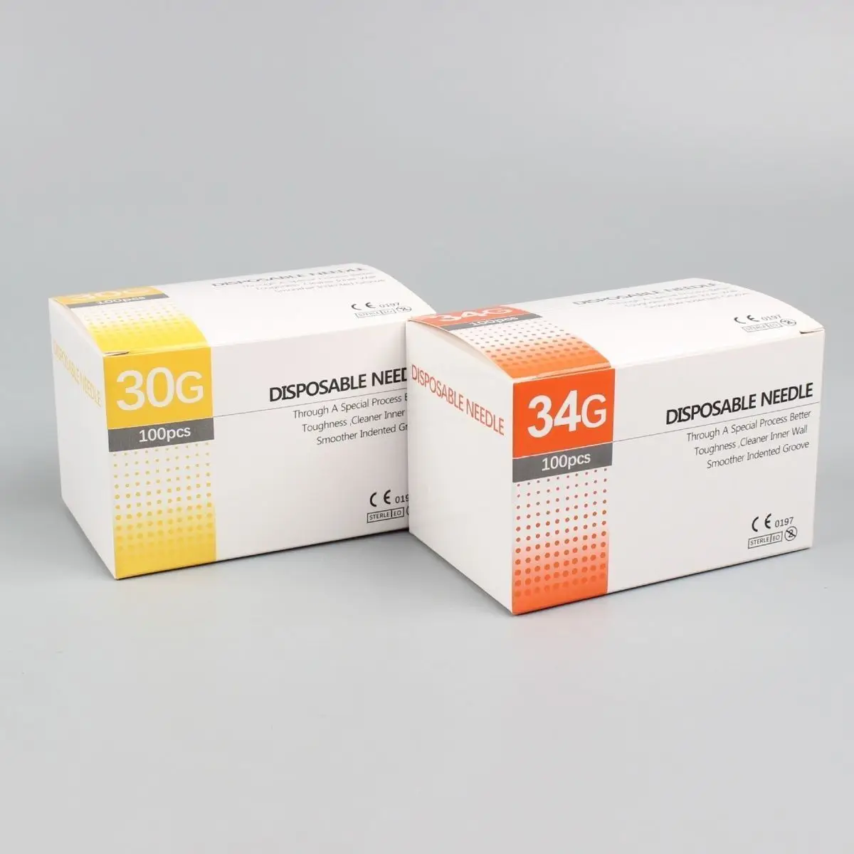 

100PCS/Box Painless Small Piercing Needle 30G 31G 32G 34G 4mm 13mm For Spa Beauty Mesotherapy Hypodermic Injection