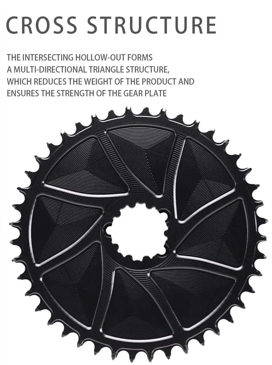 PASS QUEST 3mm Offest AERO Round Narrow Wide Chainring for GX SX Direct Mount Crank Gravel Bike AXS 12 Speed Chain 36-54T