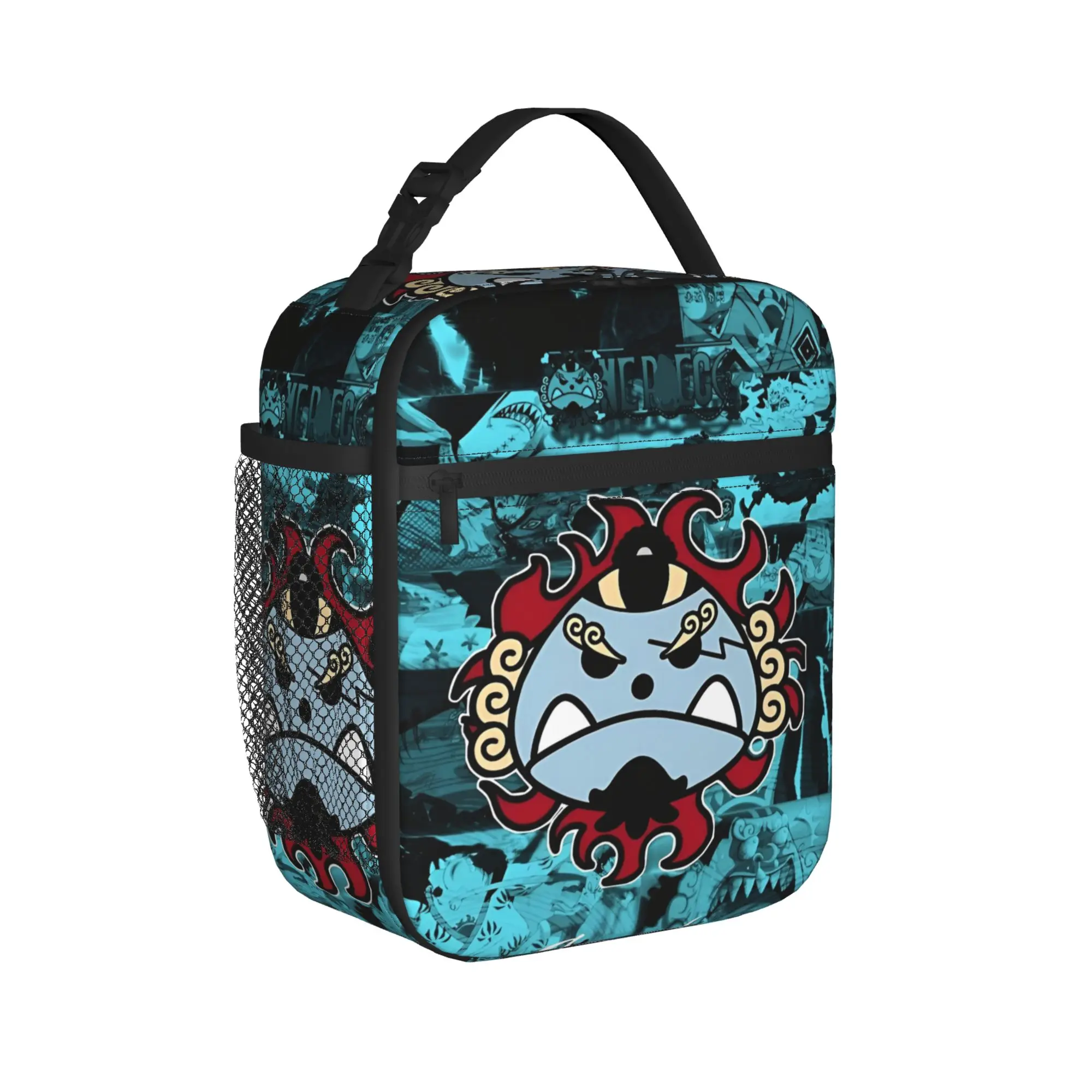 

Термосумка для обедов с изображением Луффи, многоразовая, портативная, для мужчин и женщин, для колледжа и активного отдыха