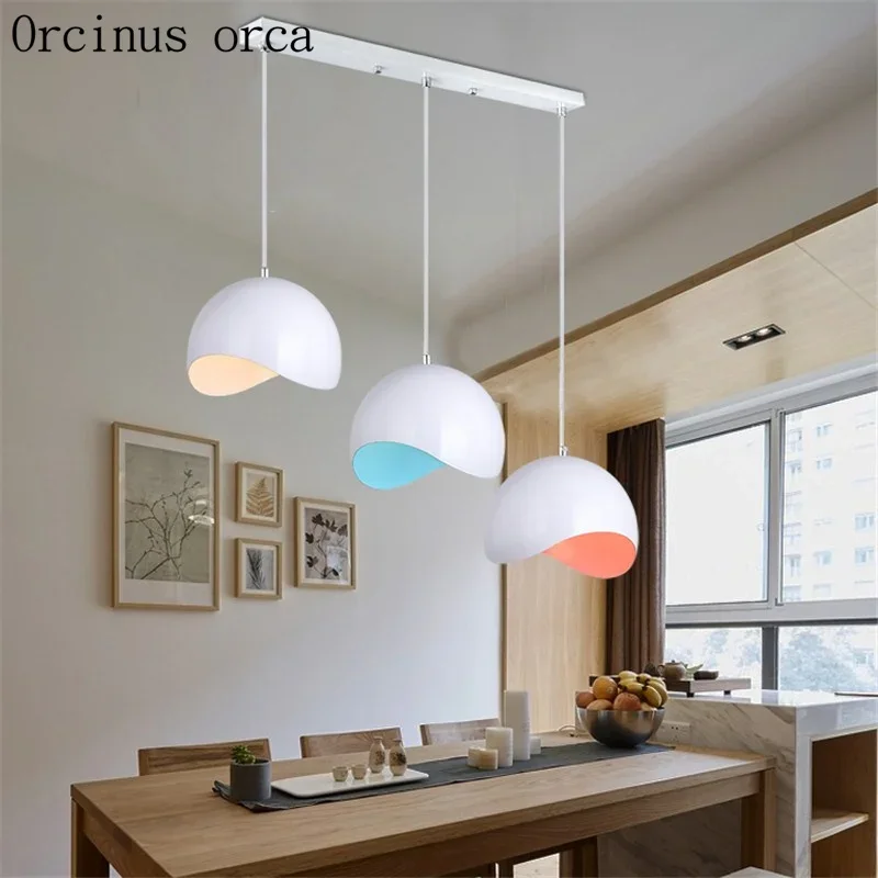 

Restaurant chandelier modern light lamp chandelier creative three dining chandelier personality dining room round