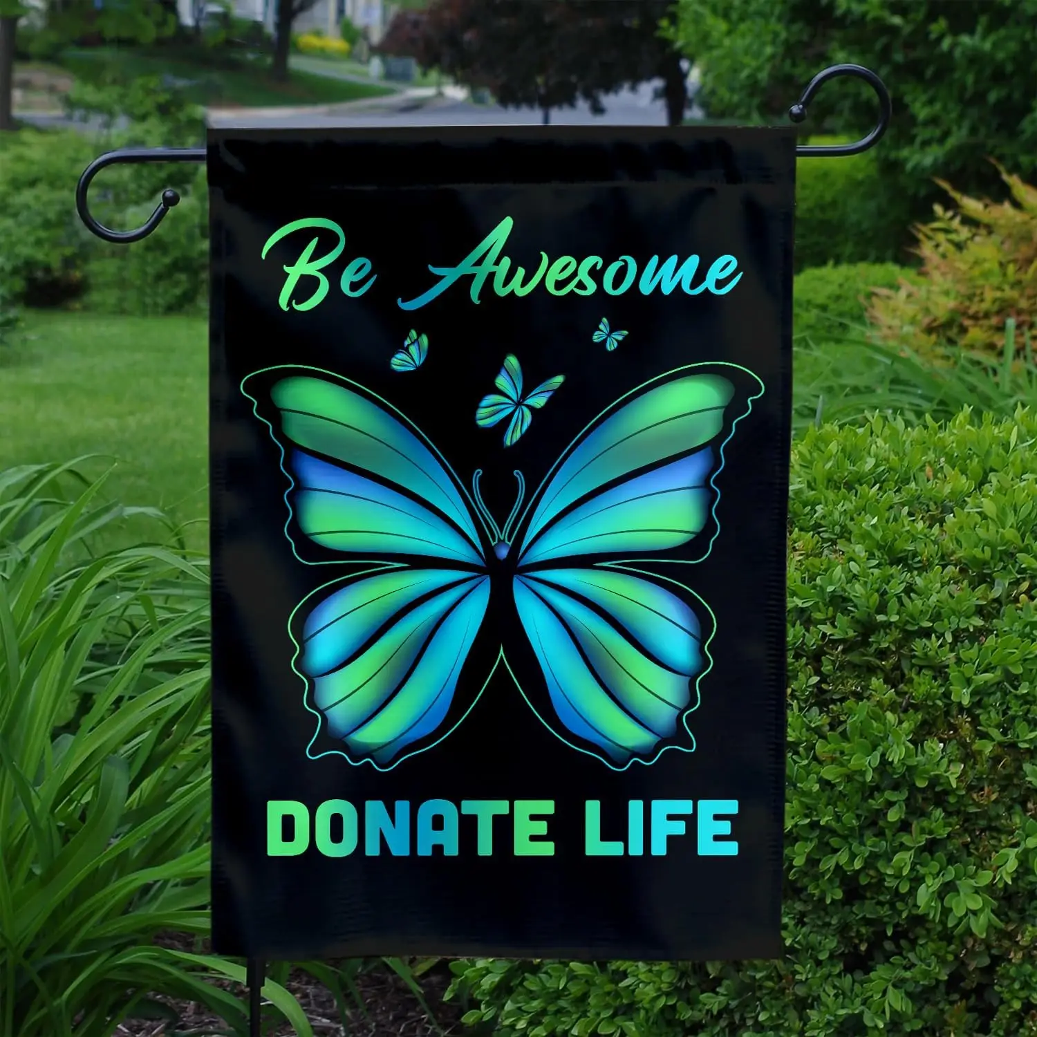 Donate Life Flag Donate Life Garden Flag Personalized Organ Donation Awareness Flag Organ Donation Flag  Organ Donor Aw