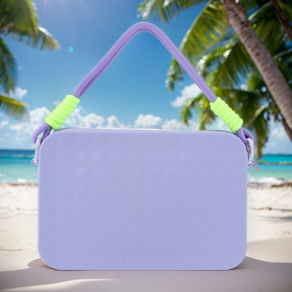 حامل هاتف مزود بحقيبة تخزين من السيليكون مع موصل حقيبة شاطئ بحبل سعة كبيرة لحقيبة حمل Bogg #3
