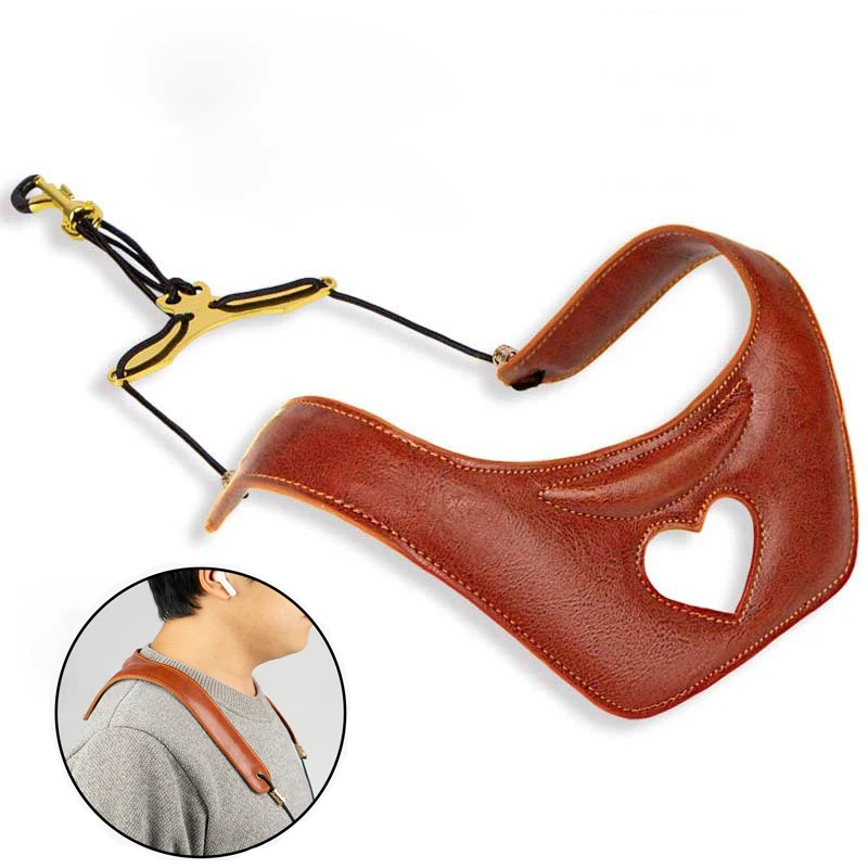 

Saxophone Leather Shoulder Strap Length Adjustable Saxophone Shoulder Strap Musical Instrument Accessories