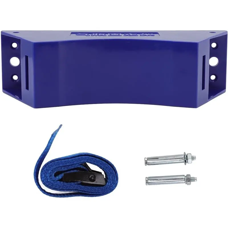 N04R 2 PCS Cylinder Wall Mounted Bracket, Gascylinder Holder (Blue) Nitrogen Tank Holder With Screws And Safety Chain