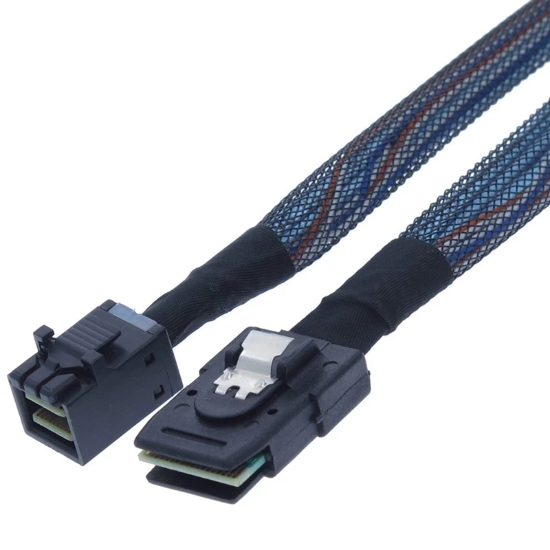 كابل VO-Internal Mini SAS 4I SFF-8087 إلى Mini SAS عالي الكثافة HD SFF-8643 للمضيفين الداخلية والأجهزة، 3.3FT