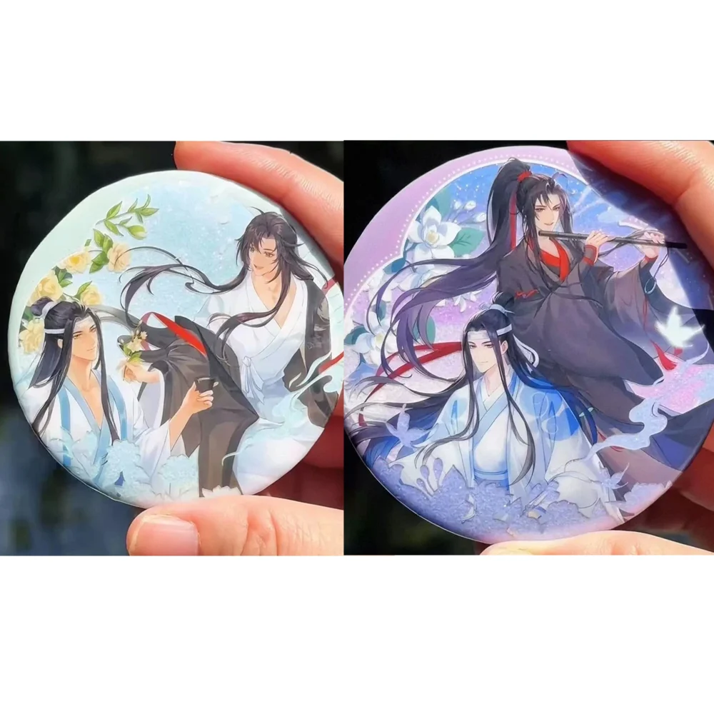Grandmaster of Demonic Cultivation New Anime Brooch Bag Accessory Fans Collection Wei Wuxian Lan Wangji Periphery Double Badge