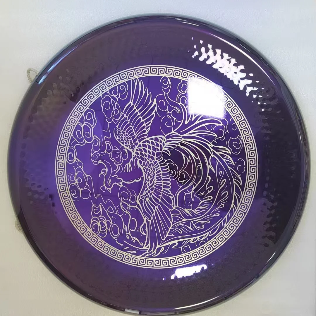 Sound Healing Gongs-Phoenix Purple Alloy Gong 18'-36' with Free Mallet for Yoga Practice and Energy Balancing Sound Bath