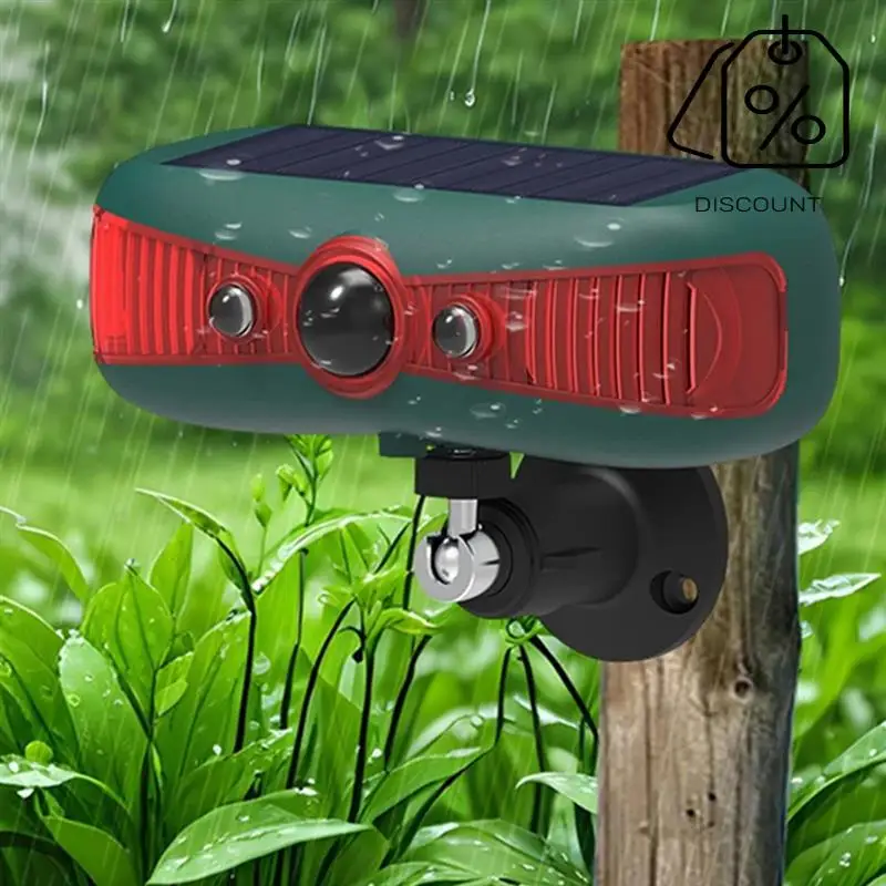 ABMF-Солнечный датчик сигнализации, солнечный датчик движения PIR, гавкий, 129 дБ, звуковое предупреждение