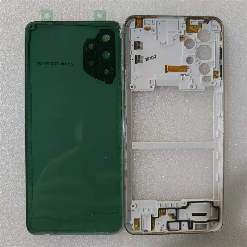 لسامسونج غالاكسي A32 5G A326 الإسكان الكامل الإطار الأوسط + الغلاف الخلفي الغطاء الخلفي الباب الخلفي مع أجزاء إصلاح عدسة الكاميرا #2