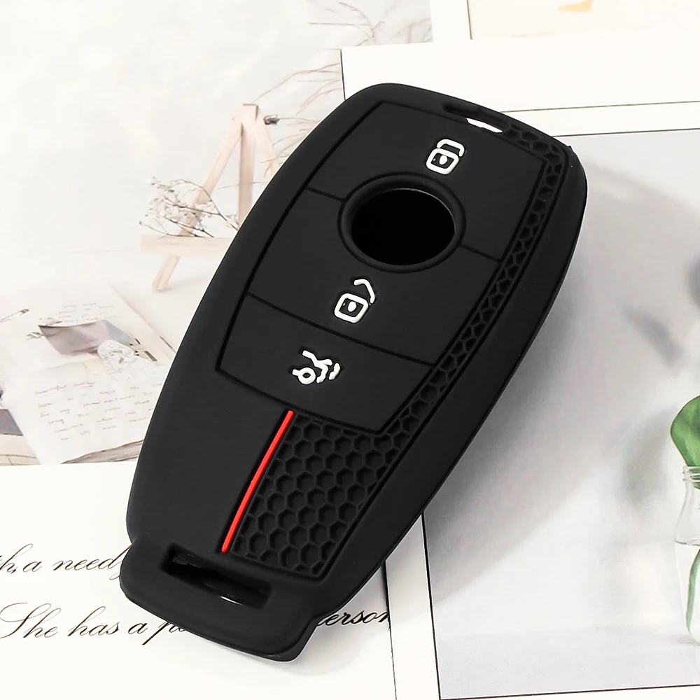 Силиконовый чехол для ключей KEYYOU для Mercedes Benz A C E S G Class GLC CLE CLA GLB GLS W177 W205 W213 W222 AMG