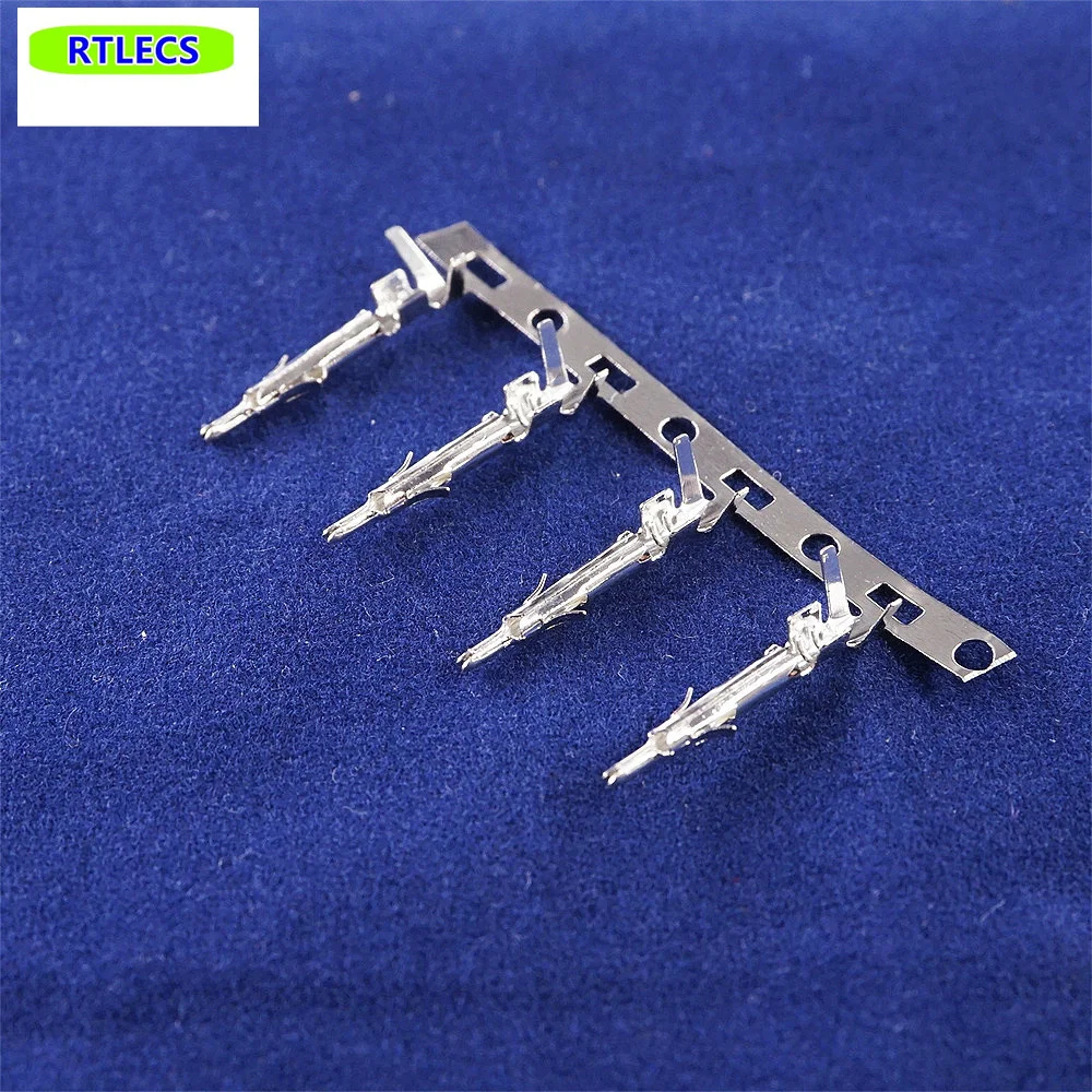 100pcs Male Contact Pin Tin Crimp 18-22 AWG Stamped Connector FL 4.14 mm 0.163\