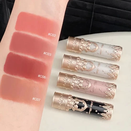 Imagen 2 del producto Flower Knows Colección Little Angel Barra de Labios Mate de Terciopelo Impermeable de Larga Duración Labial Vegano Gloss Labial Maquillaje Coreano Hidratante y Sin Manchas