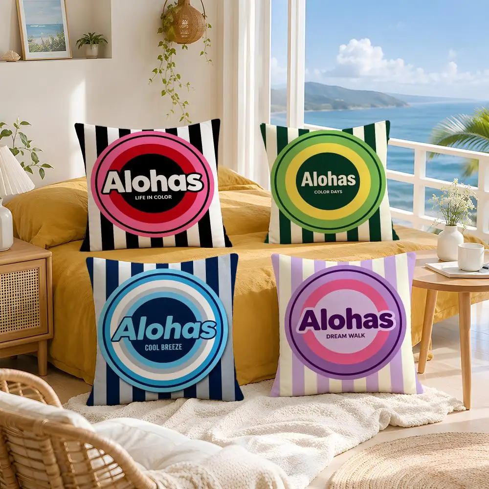 Brand Alohas Cushion Cover Throw Pillow Short Plush Fresh Natural Cushion for Living Room Sofa Ornament Present Gift